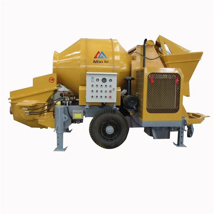portable diesel concrete mixer with pump factory
