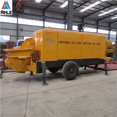 ¿Cómo limpiar una bomba de hormigón remolcable después de su uso?